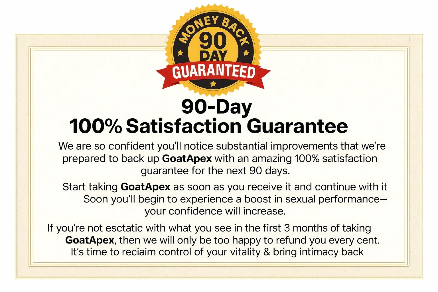 100% Satisfaction Guaranteed